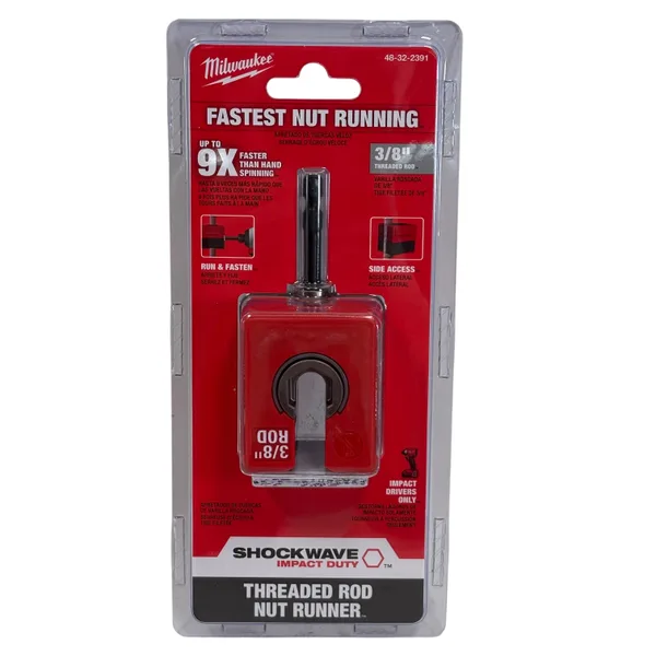 Apretador de tuercas de varilla roscada 3/8" milwaukee